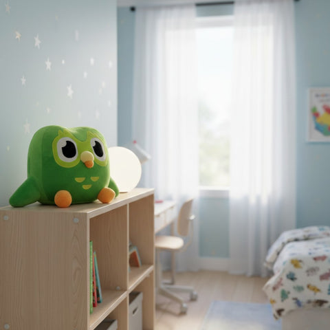Duolingo Grüne Eule Plüschtier