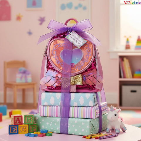 Glänzendes Herz Kindergarten Rucksack - Wiztex.de