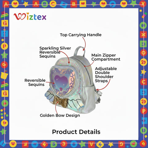 Glänzendes Herz Kindergarten Rucksack - Wiztex.de