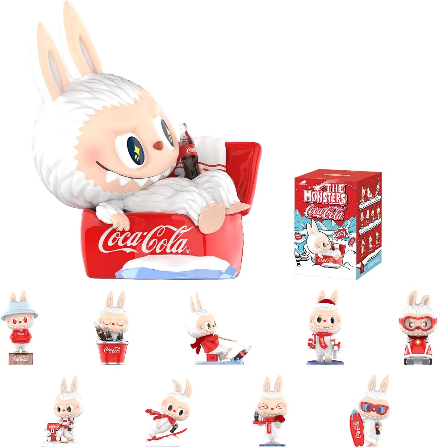 POP Mart Labubu The Monsters Coca Cola Series Blind Box Vinyl Face Sammlerfigur 10-teiliges Set - Wiztex.de