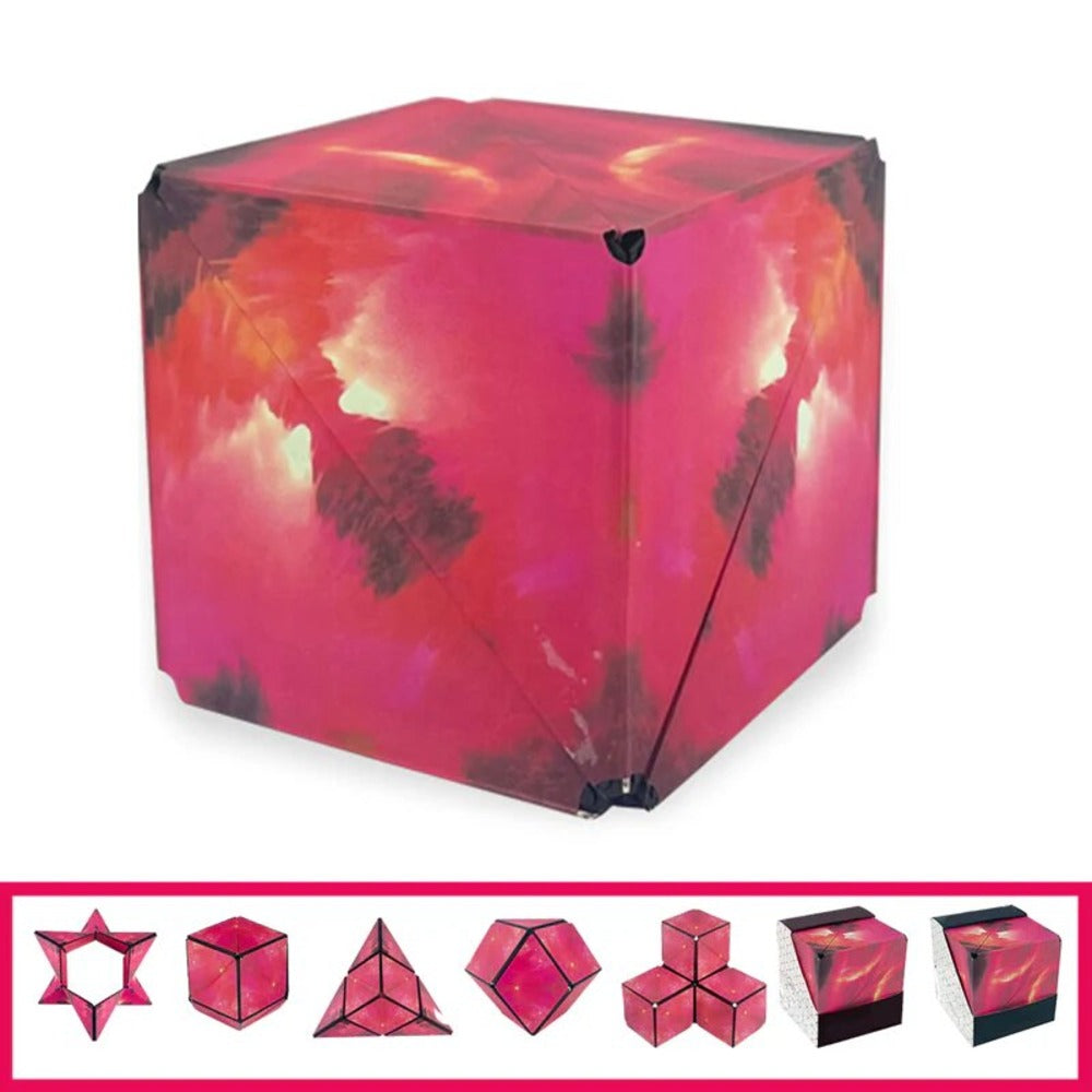 Magnetic 3D Magic Cube Puzzle Rotes Feuer - Wiztex.de