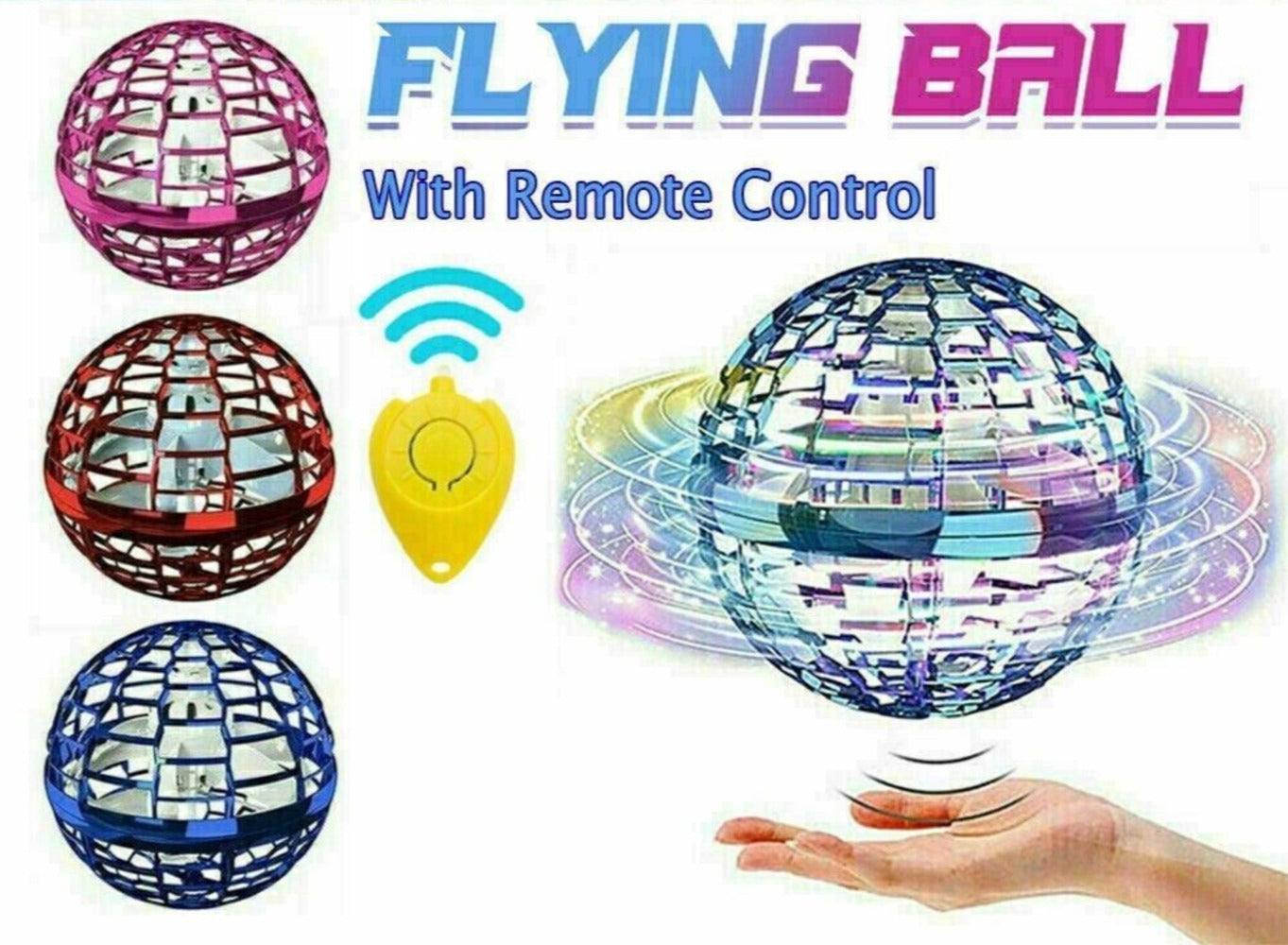 Flynova Pro Fliegender Ball mit Fernbedienung Handheld Schwebeball - Wiztex.de