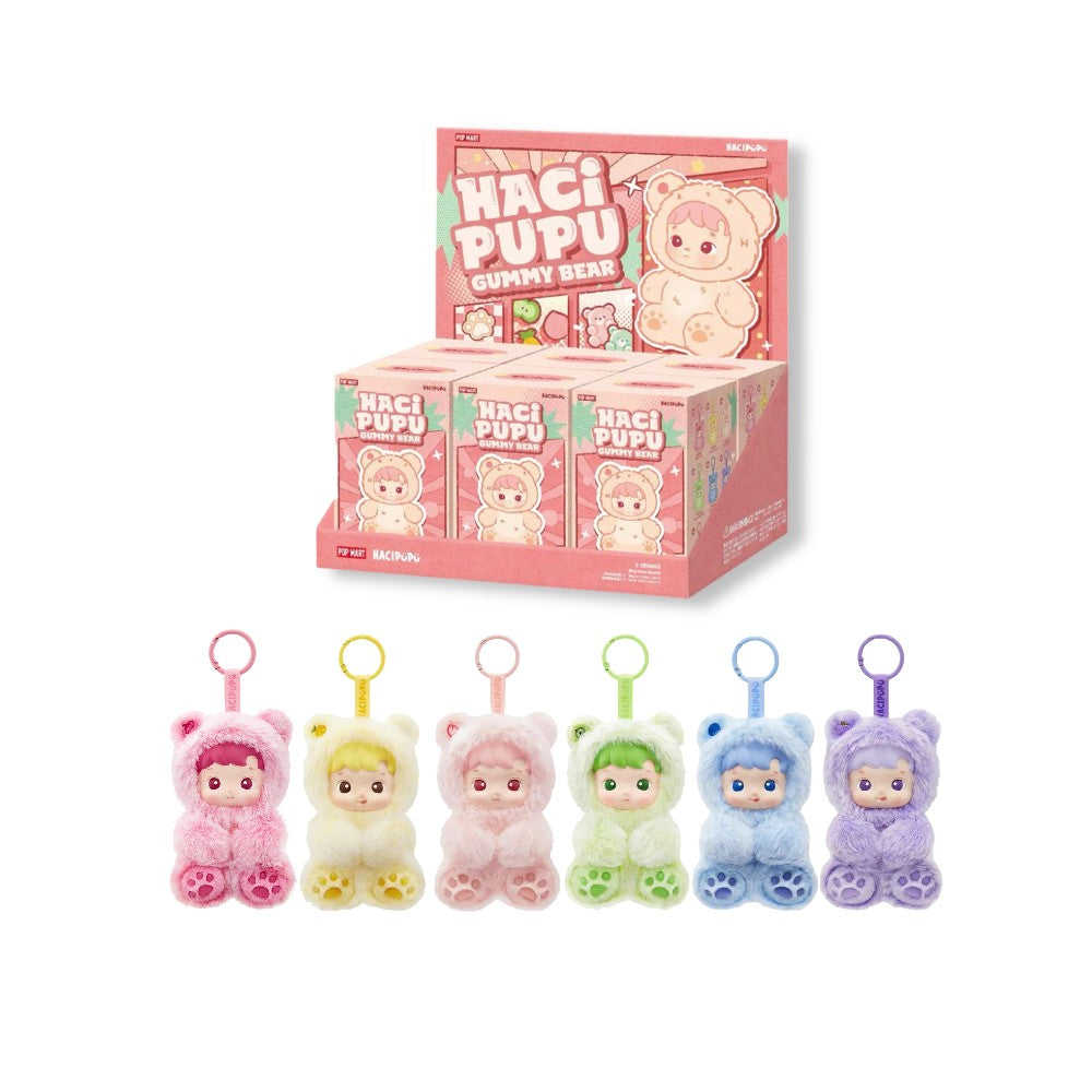POP MART Labubu HACI PUPU Gummy Bear 6er-Set