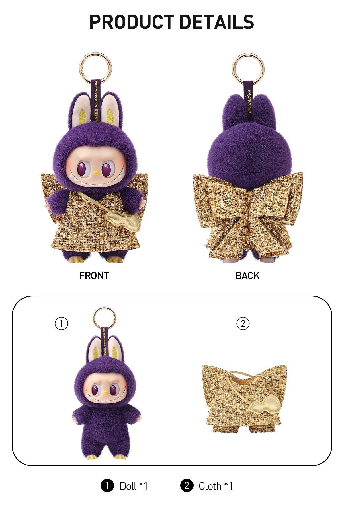 Pop Mart Labubu Pronounce Wings of Fortune Vinyl Face Sammlerfigur - Wiztex.de