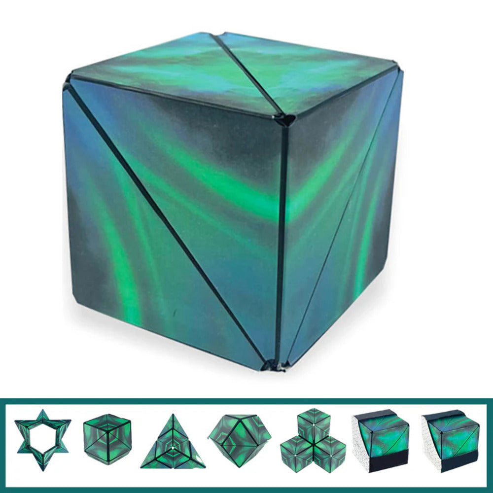 Magnetic 3D Magic Cube Puzzle Grün Kristall - Wiztex.de