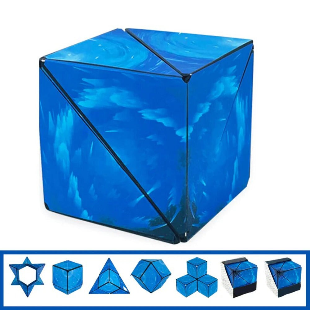 Magnetic 3D Magic Cube Puzzle Ozeanblau - Wiztex.de
