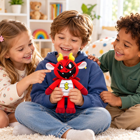 Nightmare Monster Playtime Critters Peluche Simon-Smoke Rojo