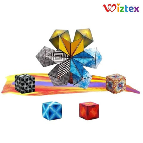 Magnetic 3D Magic Cube Puzzle Ozeanblau - Wiztex.de