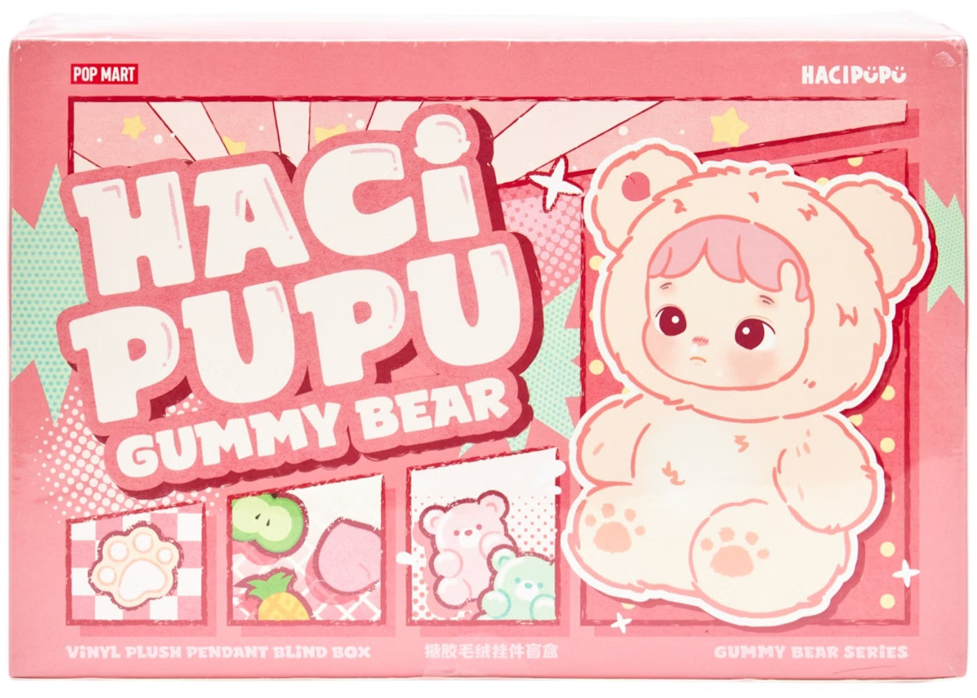 POP MART Labubu HACI PUPU Gummy Bear Original Pendant Blind Box Einzelstück - Wiztex.de