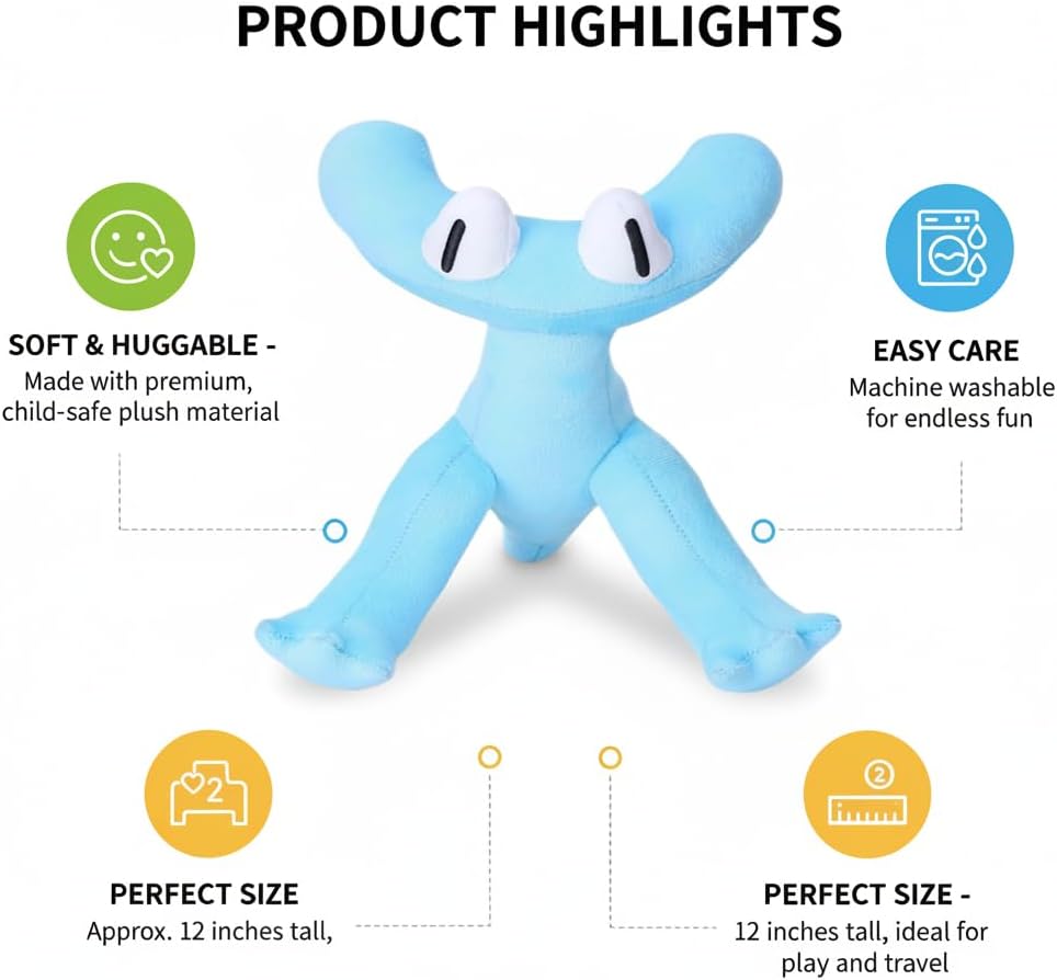 Regenbogenfreunde Cyan Plüschtier - Wiztex.de