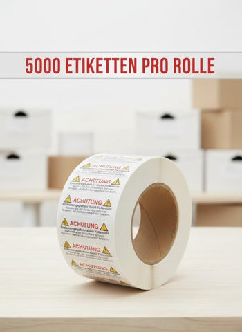 Warnaufkleber gegen Erstickungsgefahr – 45 mm x 15 mm, selbstklebend 5000