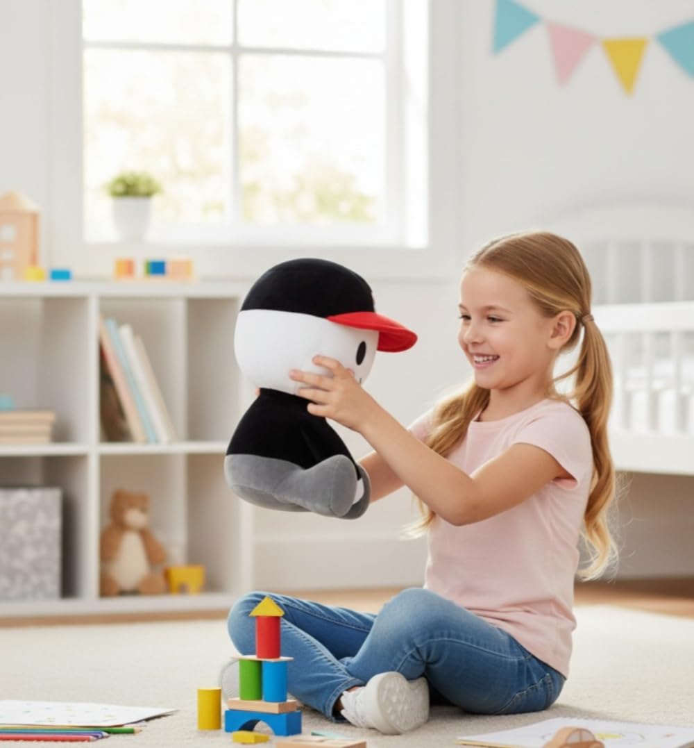 wiztex Becon Blox Buddy Plüschtier (Schwarz) - Wiztex.de