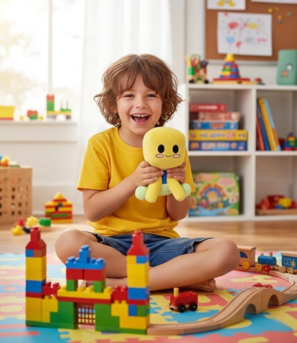 wiztex Becon Blox Buddy Plüschtier (Gelb) - Wiztex.de