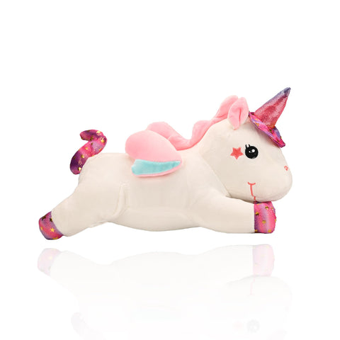 Einhorn Plüschtier 40 cm Geschenk für Kinder Weiß - Wiztex.de