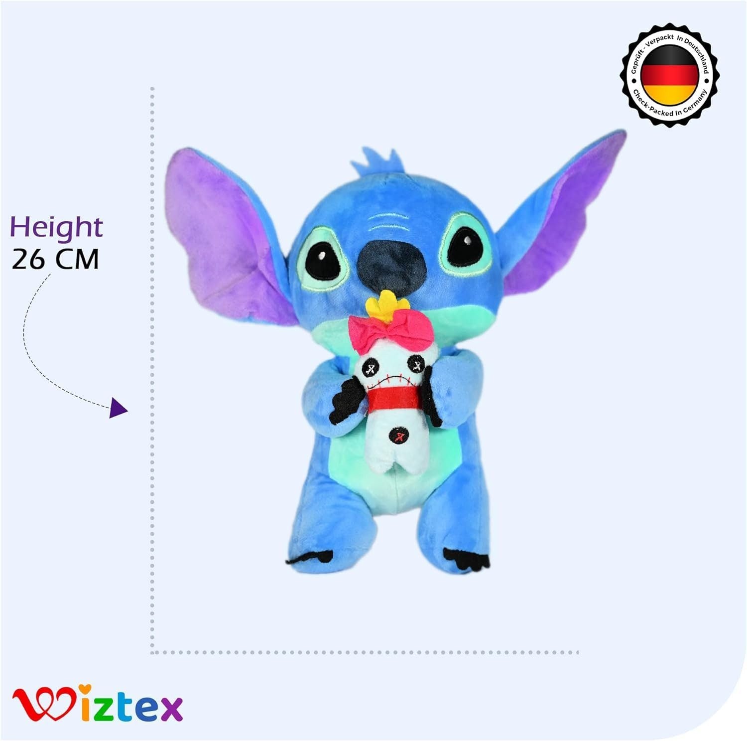 Disney Stitch 26 cm Plüschtier Blau - Wiztex.de