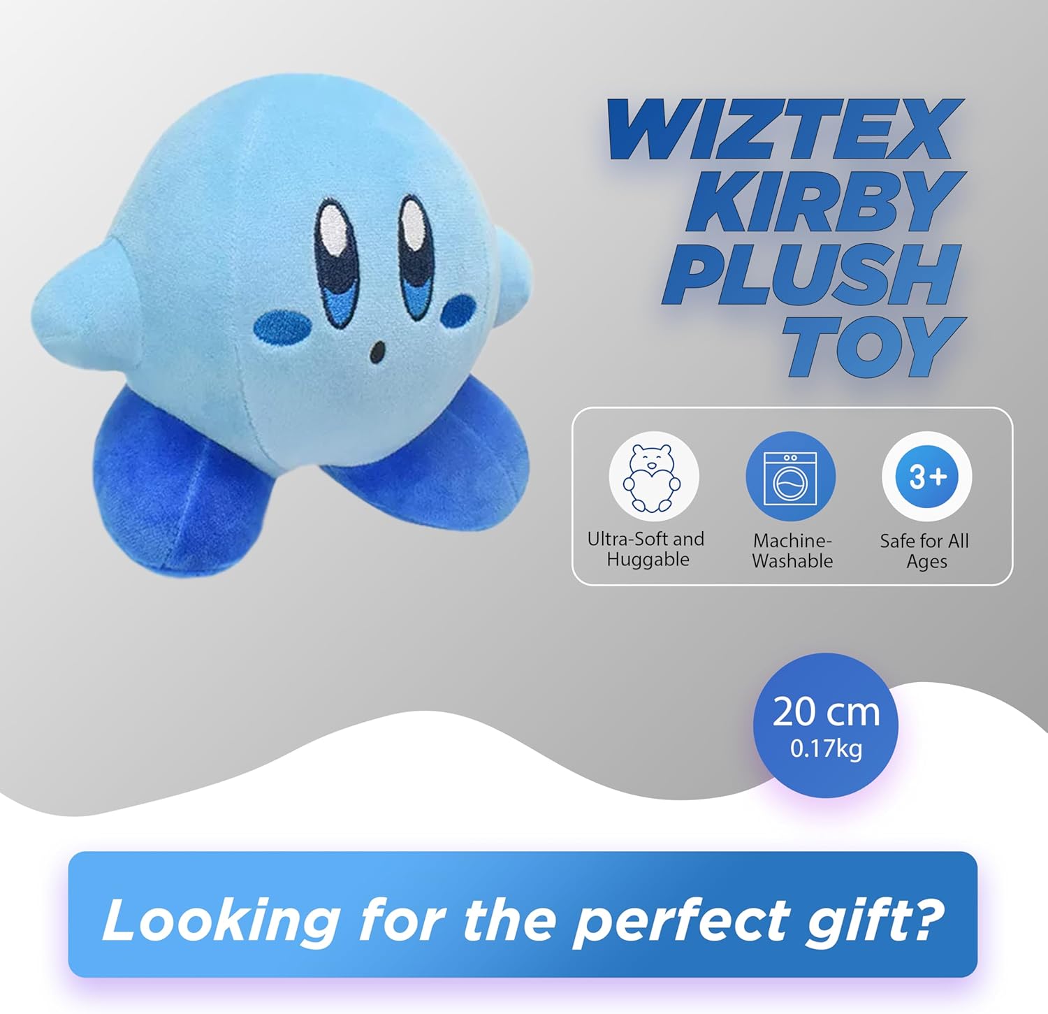 Kirby Plüschtier Geschenk für Kinder (Blue) - Wiztex.de
