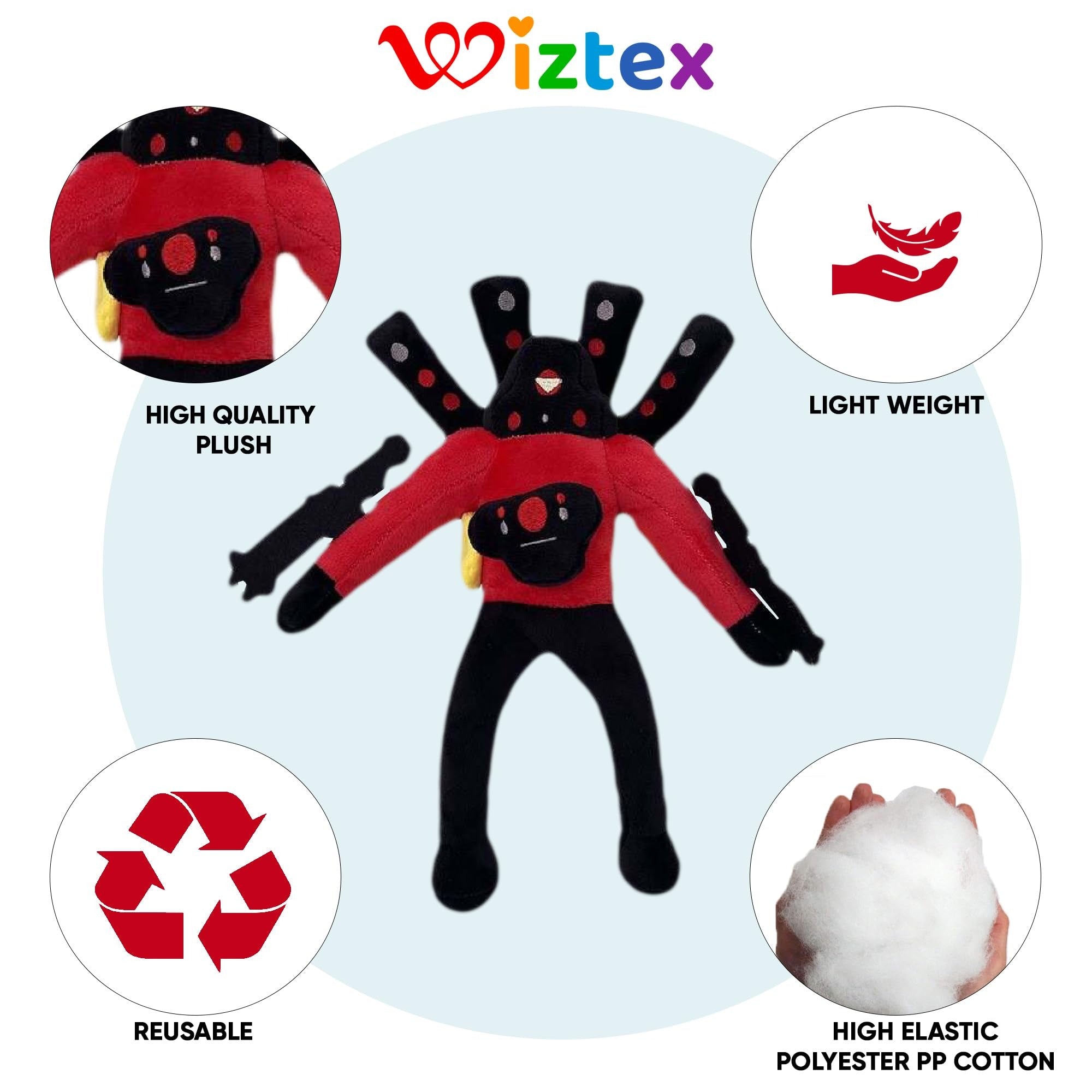 Titan Skibidi Toilet Plüschtiere Kollektion - Wiztex.de