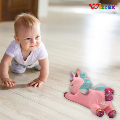 Einhorn Plüschtier 40 cm Geschenk für Kinder Rosa - Wiztex.de