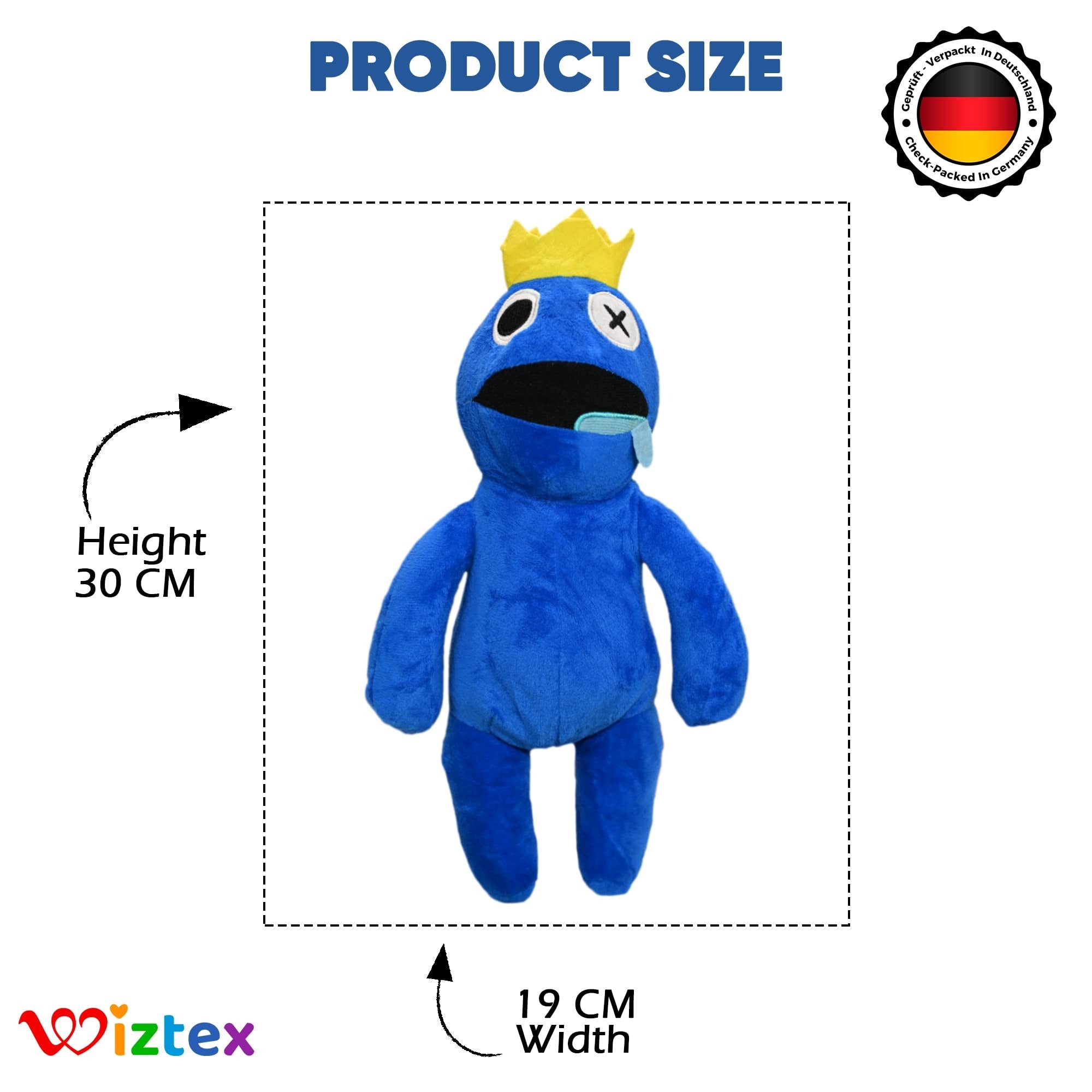Regenbogenfreunde Robblox Blau Plüschtier - Wiztex.de