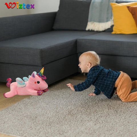 Einhorn Plüschtier 40 cm Geschenk für Kinder Rosa - Wiztex.de