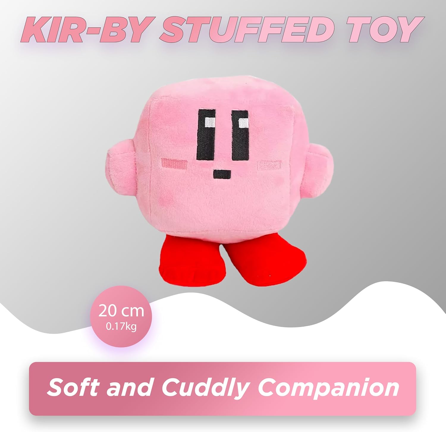 Kirby Plüschtier Geschenk für Kinder (Rosa) - Wiztex.de