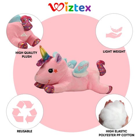 Einhorn Plüschtier 40 cm Geschenk für Kinder Rosa - Wiztex.de