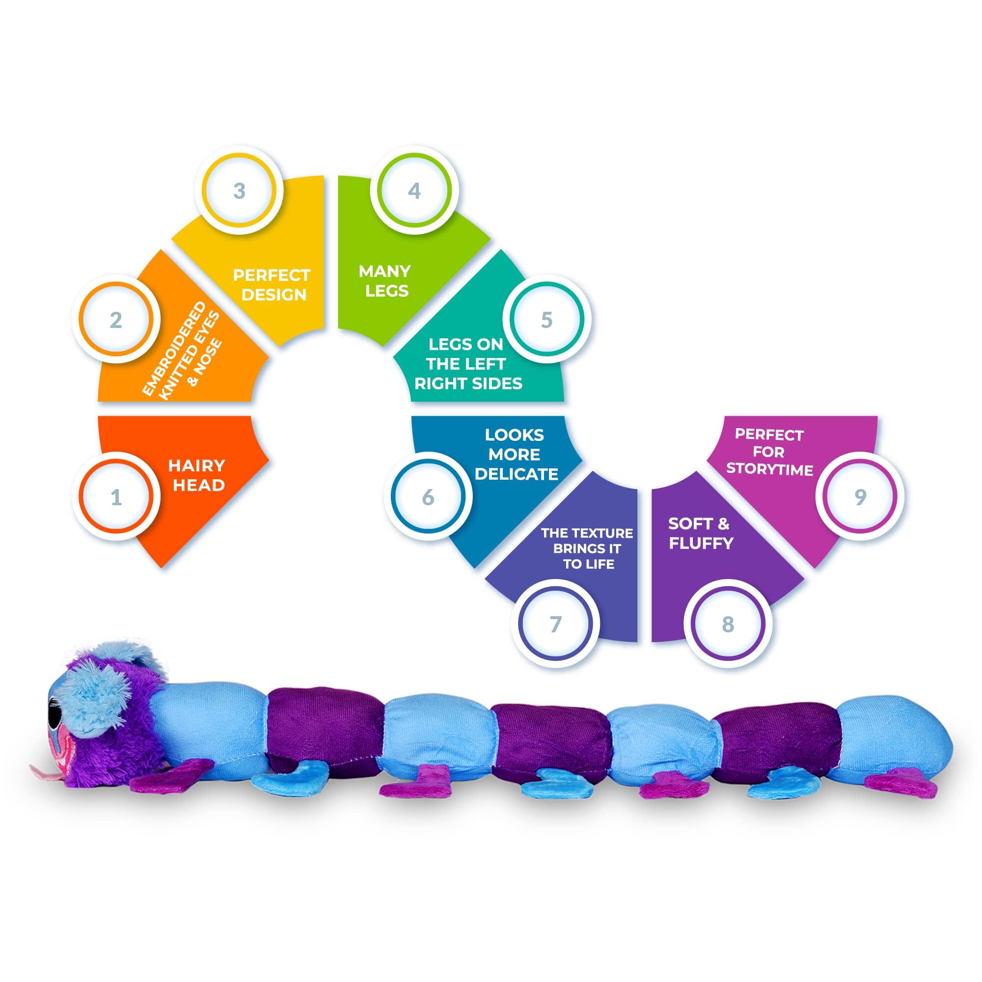PJ Pug a Pillar 60 cm Plüschtier - Wiztex.de