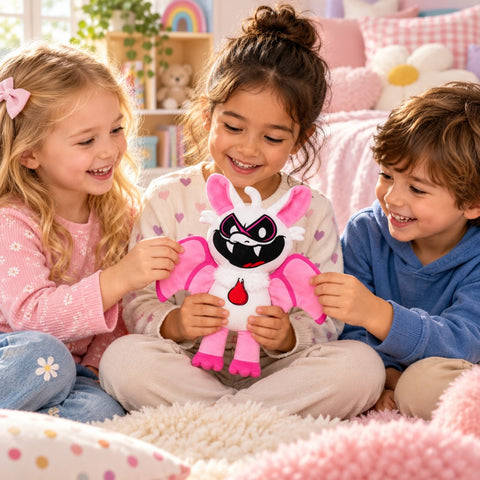 Peluche de Nightmare Monster Playtime Critters Rabie-Baby rosa