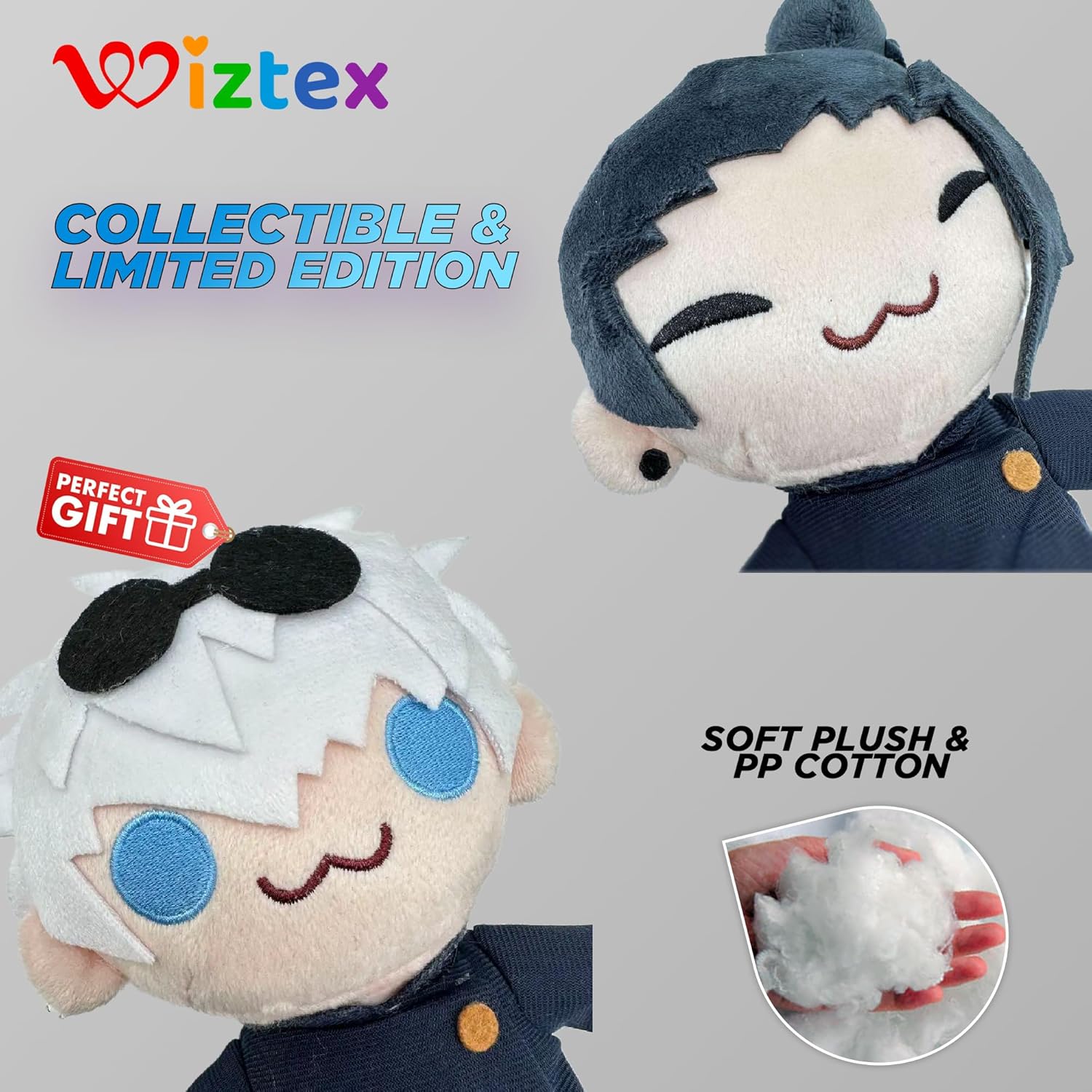 Jujutsu Kaisen Anime Plush Toy Gojo And Geto Wiztex jujutsu-kaisen-anime-plush-toy-gojo-and-geto-wiztex