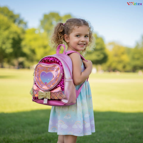 Glänzendes Herz Kindergarten Rucksack - Wiztex.de