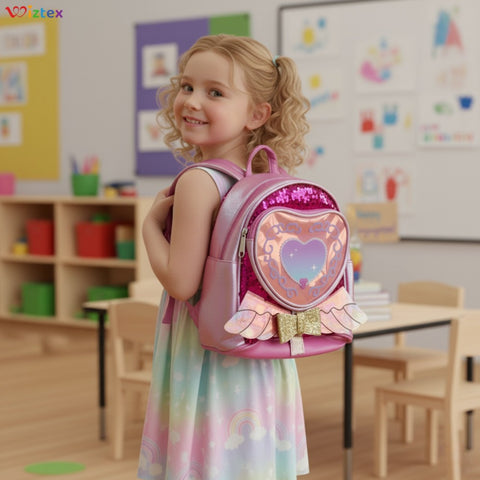 Glänzendes Herz Kindergarten Rucksack - Wiztex.de