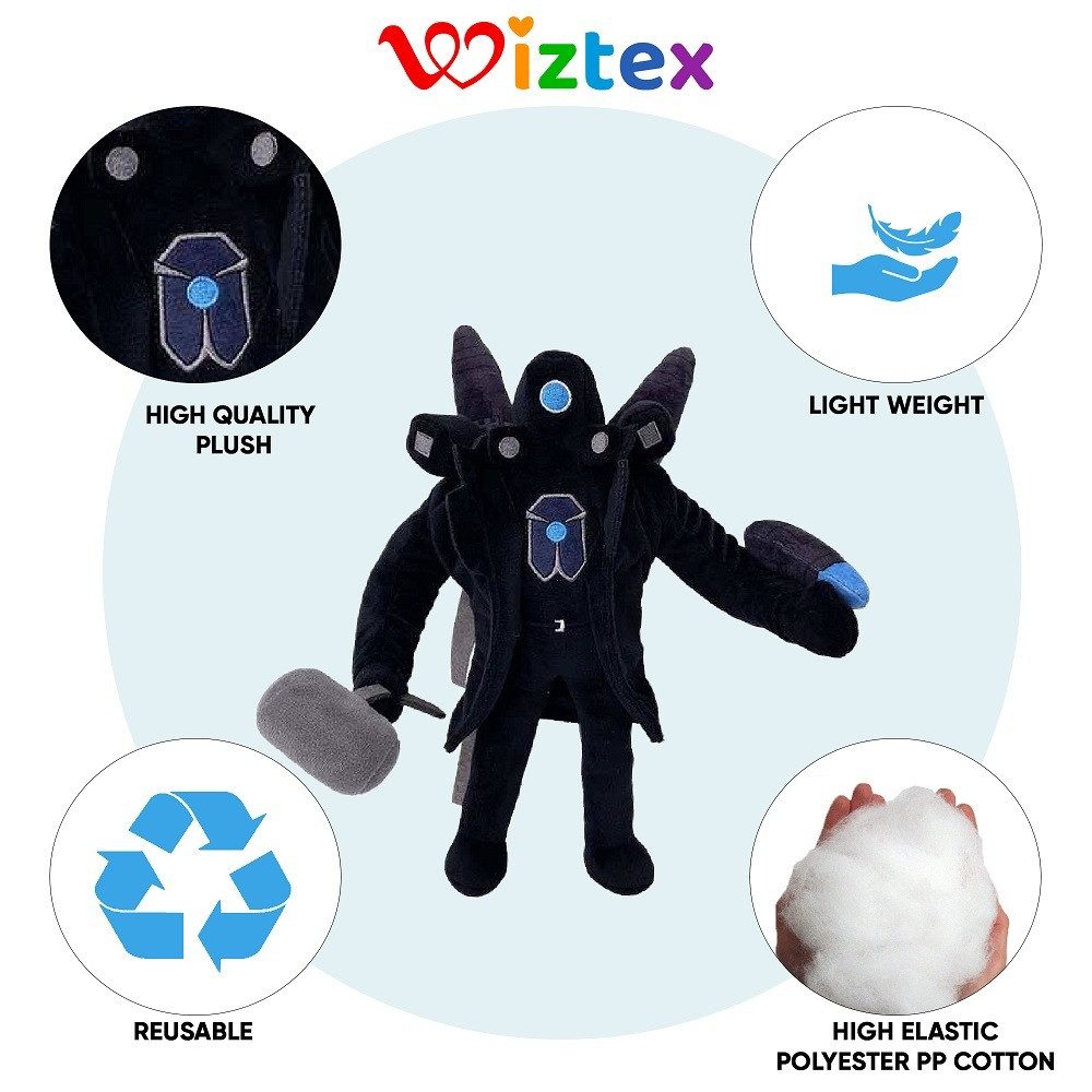 Skibidi Titan Speaker Man und Camera Man Plüschtier (2 Stück Neu) - Wiztex.de