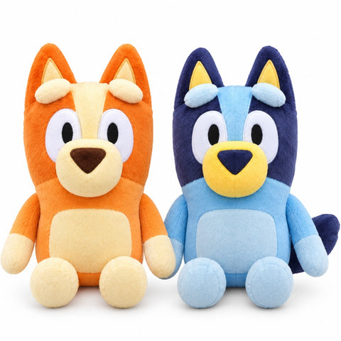 Set de peluches de Bluey y Bingo de 20 cm
