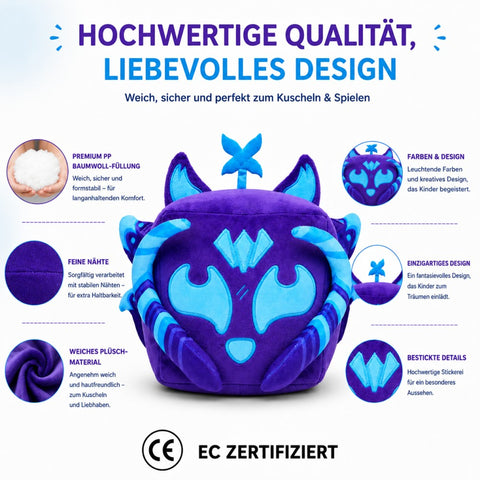 Colección de peluches de Blox Fruits morado oscuro