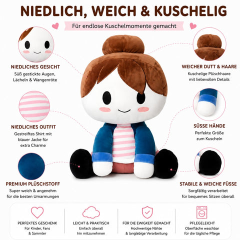 wiztex Blox Buddies Bacon Plüschtier (Blau)