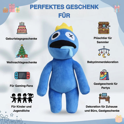 Regenbogenfreunde Robblox Blau Plüschtier