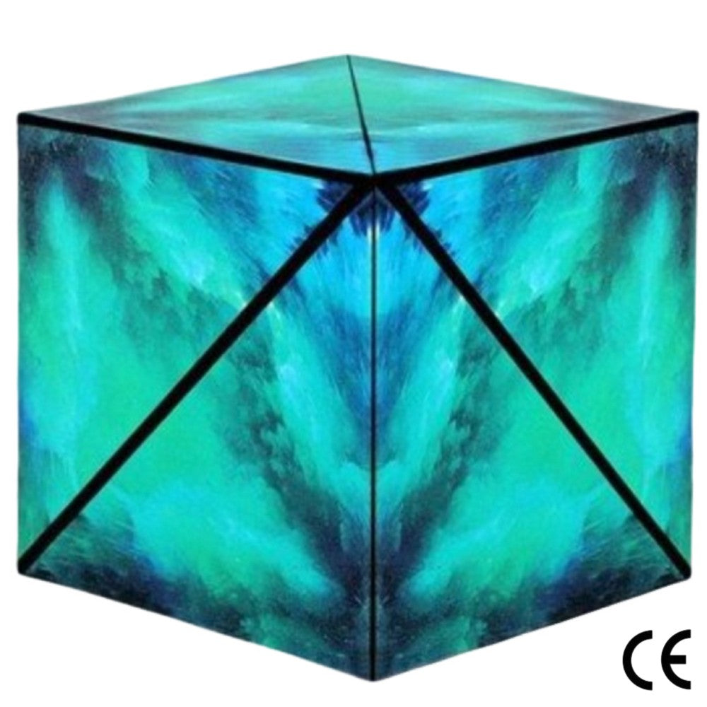 Magnetic 3D Magic Cube Puzzle Grün Kristall