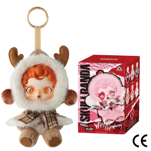 POP MART Labubu SKULLPANDA Winter Symphony "Wanderer's Tune" (Braun)