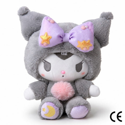 Peluche de Sanrio Kuromi de 23 cm, gris
