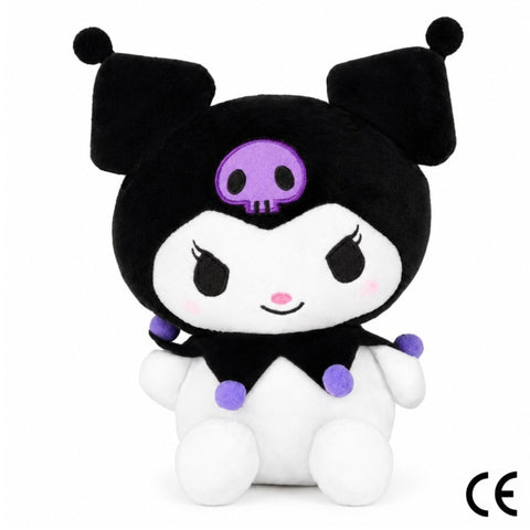 Peluche de gatito Kuromi Sanrio de 23 cm, color morado