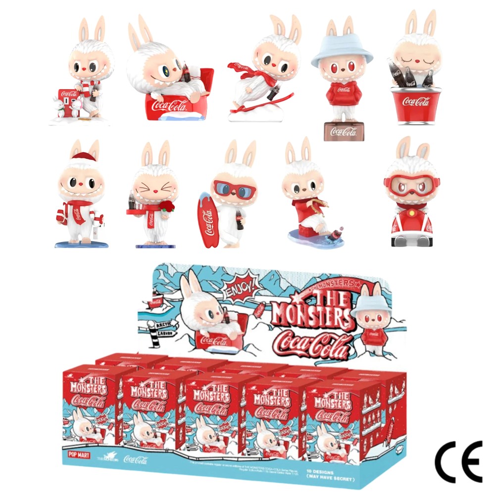 POP Mart Labubu The Monsters Coca Cola Series Blind Box Vinyl Face Sammlerfigur 10-teiliges Set