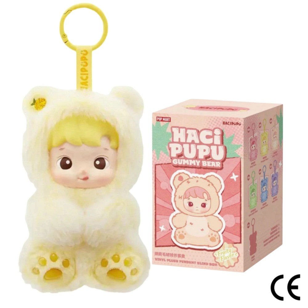POP MART Labubu HACI PUPU Gummy Bear " Pineapple Flavor" (Gelb)