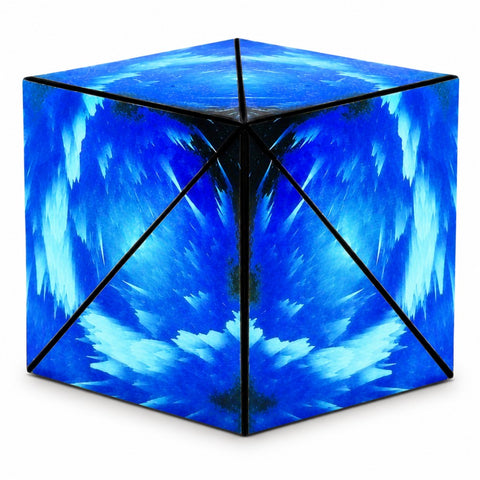 Magnetic 3D Magic Cube Puzzle Ocean Blue