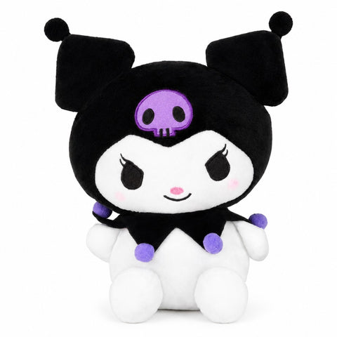 Peluche de gatito Kuromi Sanrio de 23 cm, color morado
