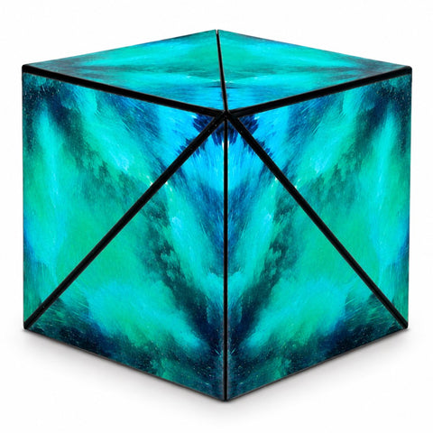 Magnetic 3D Magic Cube Puzzle Green Crystal