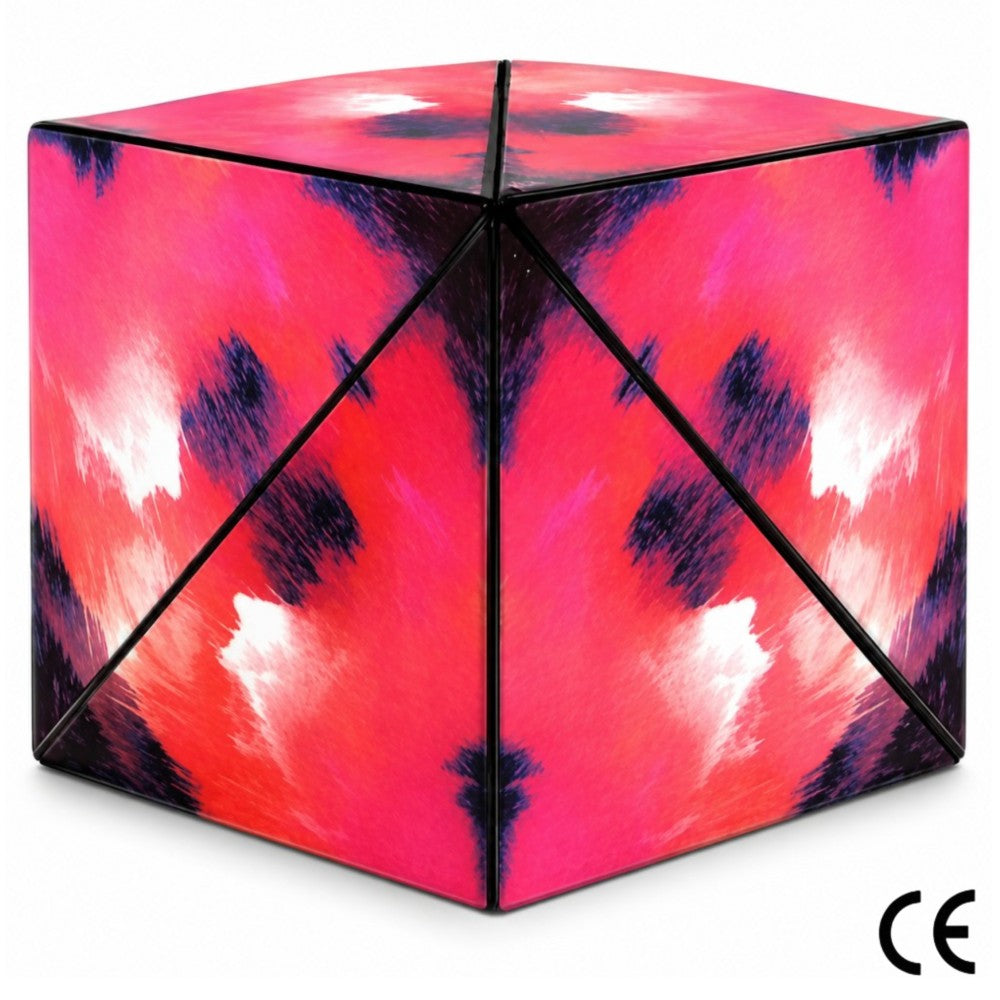 Magnetic 3D Magic Cube Puzzle Red Fire