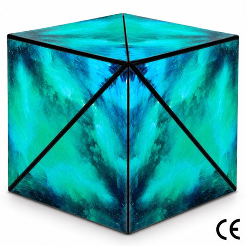 Magnetic 3D Magic Cube Puzzle Green Crystal
