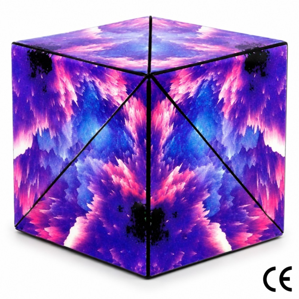 Magnetic 3D Magic Cube Puzzle Purple Stone