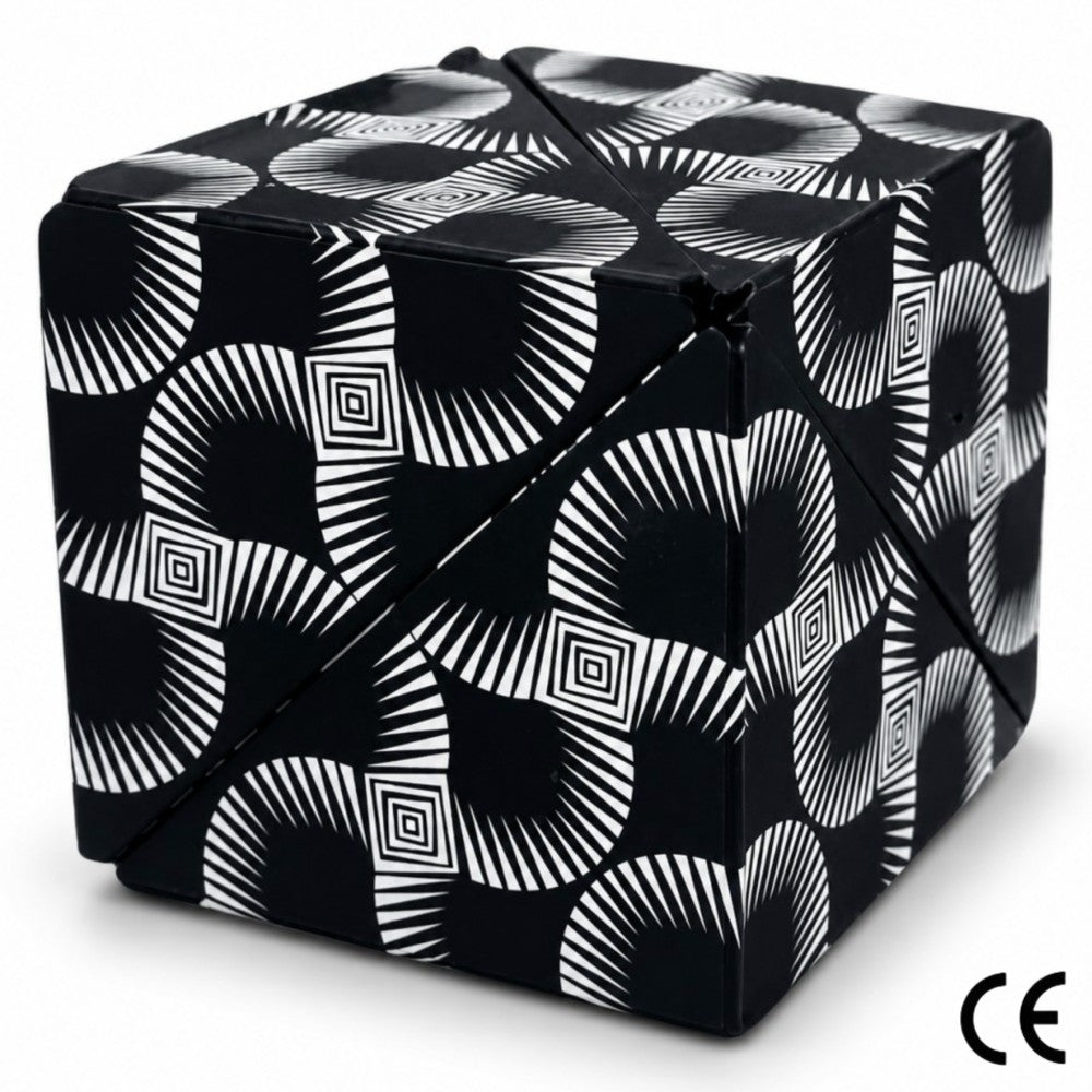 Magnetic 3D Magic Cube Puzzle Black & White