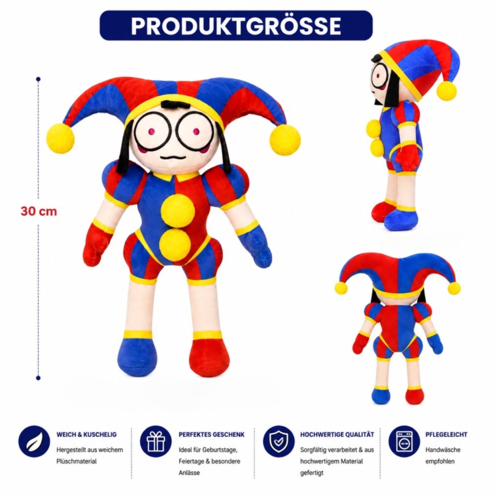 The Amazing Digital Circus Plüschtier 30 cm Pomni